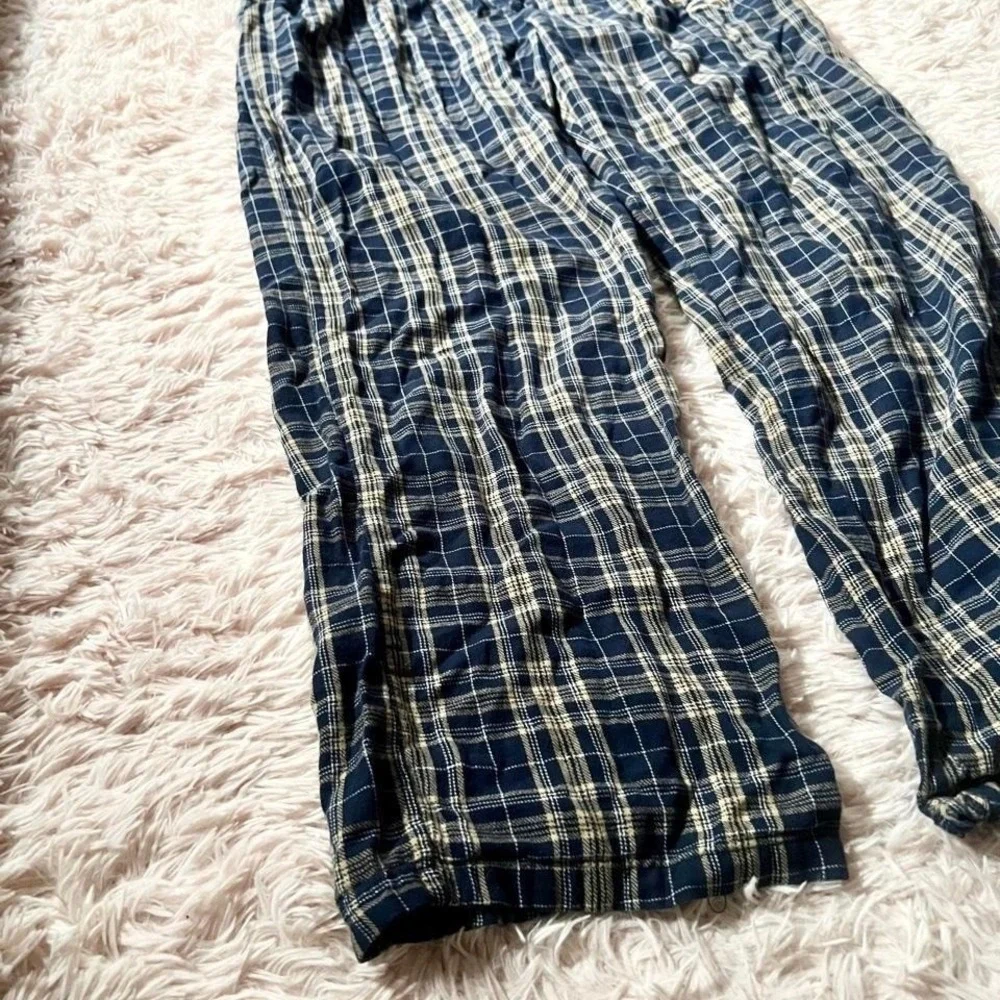 NFL‎ Vintage Apparel Rams Embroidered Plaid Lounge PJ Pants Mens M Sportswear